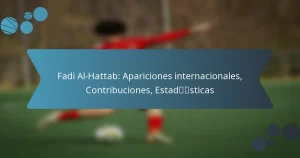 Fadi Al-Hattab: Apariciones internacionales, Contribuciones, Estadísticas