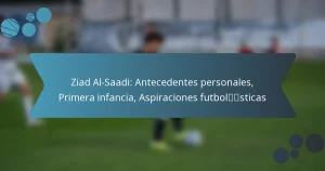 Ziad Al-Saadi: Antecedentes personales, Primera infancia, Aspiraciones futbolísticas